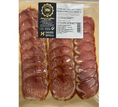 CA&Ntilde;A DE LOMO DE CEBO IBERICO 50% RAZA IBERICA LONCH. 100 g.